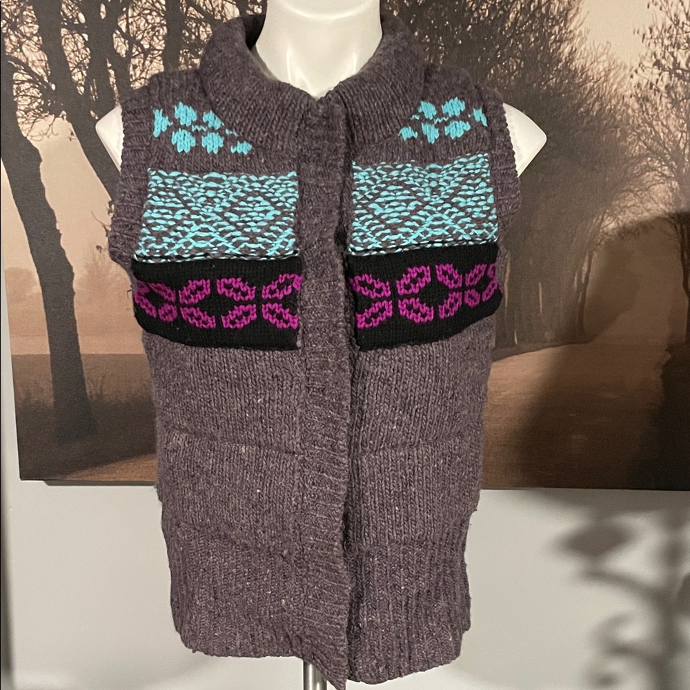 Free People Wool Cardigan Vest - M